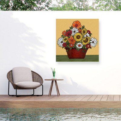 Trademark Fine Art - Medana Gabbard Autumn Bouquet Matted Framed Art