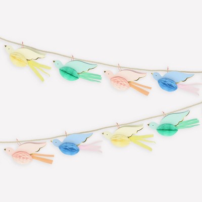 Meri Meri Honeycomb Bird Garland (10' with excess cord - Pack of 1)