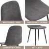 PAGED Dining Chairs Modern Medieval Style Living Room Chairs with Metal Legs for Living Room - 2 of 4