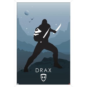 Trends International Marvel Heroic Silhouette - Drax Framed Wall Poster Prints - 1 of 4