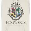 Harry Potter Minimal Hogwarts Crest Long Sleeve Natural Unisex Adult Hooded Sweatshirt - 2 of 2