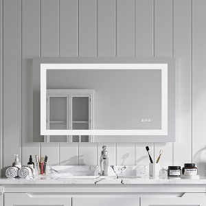 Organnice Frameless Anti-Fog Bathroom Vanity Mirror with Dimmable Light - 1 of 4