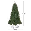 INFURNIC Artificial Trees 7FT Noble Hinged Christmas Tree with Clear Lights for Holiday Decor, Green, 48"*48"*84" - 2 of 4