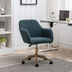CAVINAS Modern Swivel Home Office Desk Chairs, Adjustable Height Office Chair, 360 Revolving Home Office Chair with Universal Wheel for Indoor - 1 of 4
