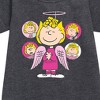 - Peanuts - Sally Angel Graphic Short Sleeve Fleece Dress - 2 of 4
