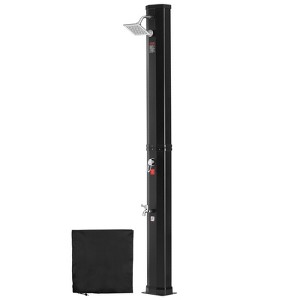 VEVOR Outdoor Solar Heated Shower, 9.25 Gallon Poolside Shower Kit with Shower Head and Foot Shower Tap, Double Buckle Fast Assembly W/ Pre-Drilled - 1 of 4