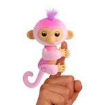 Fingerlings 2023 NEW Interactive Baby Monkey Reacts to Touch 70+ Sounds & Reactions Harmony Pink