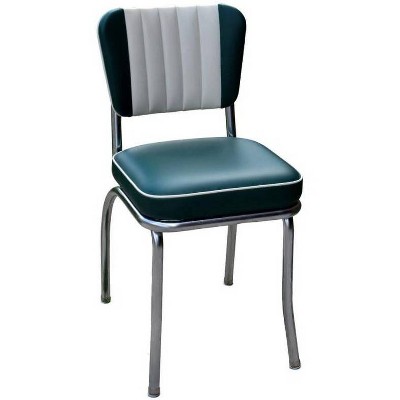 Dual Tone Channel Back Diner Chair Green - Richardson Seating