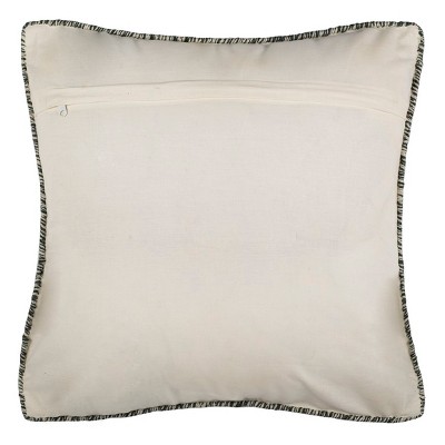 Seasalt Gray 20'' Square Jute Wool Cotton Pillow Set