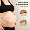 KeaBabies 2 in 1 Pregnancy Belly Support Band, Maternity Belt, Pregnancy Must Haves Baby Belly Bands (Classic Ivory) - 3 of 4