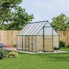 6 ft x11 ft Polycarbonate Aluminum Outdoor Greenhouse for Outdoors, Garden, Aluminum Large Walk-In Greenhouses - 2 of 4