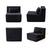Modular Sectional Sofa Couch,149 U Shaped Cloud Couch with 2 ottomans,Minimalist 5 Seater Convertible Sofa Convertible for Living Room - 3 of 4