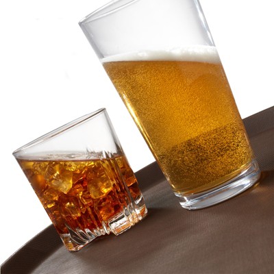 Jubilee 14" Round Brown Non-Skid Restaurant Serving Trays, Set of 2