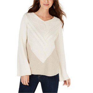 Style & Co. Womens Colorblocked Pullover Sweater - 1 of 1
