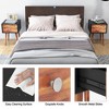 Tangkula 2PCS Wooden Nightstand Mid-Century End Side Table Living Room W/2 Storage Drawer - 4 of 4