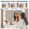 Vanity Desk with Mirror and Light, Makeup Vanity Table with Charging Station, 7 Storage Drawers, 1 Cabinet, 3 Color Lighting Modes - 4 of 4