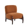 Vatros Modern Boucle Lounge Chair with Solid Wood Frame - 3 of 4