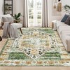 COZONY Washable Area Rug for Living Room, Vintage Distressed Accent Carpet, Non-Slip, Low Pile, Stain Resistant - 4 of 4