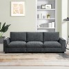 VYNXARIA Chenille Sectional Sofa with Bluetooth Speaker,Comfy Cloud Couch Set£¬Dark Gray - 2 of 4