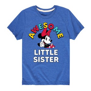 Girls' - Disney - Awesome Little Sister Short Sleeve Graphic T-Shirt - 1 of 4