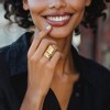 Ross-Simons Italian 18kt Gold Over Sterling Lined Bypass Ring - 2 of 4