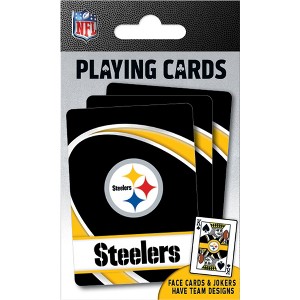 MasterPieces Officially Licensed NFL Pittsburgh Steelers Playing Cards - 54 Card Deck for Adults - 1 of 4
