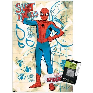 Trends International Marvel Animations' Your Friendly Neighborhood Spider-Man - Suit Concept Ideas Unframed Wall Poster Prints - 1 of 4