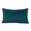 Factory Direct Partners Kids' Novelty Soft Density 20"x12" Lumbar Microfiber Pillow with Piping Peacock Green - 2 of 4