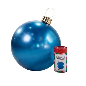 Holiball 30" Outdoor Decorative Sculpture Frosted Blue - 1 of 1