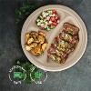 Attop 100% Compostable, 3 Compartment, Disposable Paper Plates [125-Pack] [10 Inch] Heavy Duty Divided Platte Tray - 4 of 4