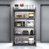 ROOMTEC Metal Storage Shelves, Heavy Duty Shelves Organizer Industrial Utility Rack Shelving, Black - 2 of 4