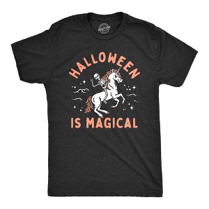 Mens Halloween Is Magical T Shirt Funny Scary Season Fantasy Lovers Tee For Guys - Crazy Dog Men's T Shirt - 1 of 4