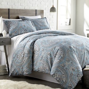 Southshore Fine Living Pure Melody Paisley Oversized ultra-soft Duvet Cover Set with shams - 1 of 4