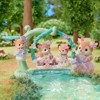Calico Critters Deer Babies Floral Swing Set, Set of 3 Collectible Doll Figures with Swing Accessory - 4 of 4