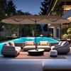 Tangkula 15.5 FT Double-sided Patio Umbrella w/ Solar Lights Outdoor Twin Size Umbrella - 2 of 4