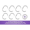 HLC.ME White Thermal Insulated 100% Blackout Curtain Liner Grommet Panels - Complete Darkness & Privacy - w/ 16 Rings - 2 of 2