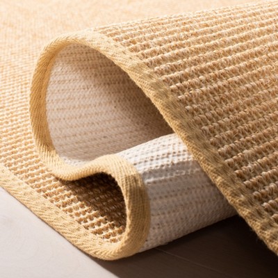 Natural Handmade Reversible Wool Rectangular Rug 5' x 7'