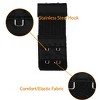 INSPIRE CHIC Women's Strechy Bra Extenders 2x2/2x3/2x4 Hooks Elastic Back Bra Extension Strap Bra Band 5 Pcs - 4 of 4