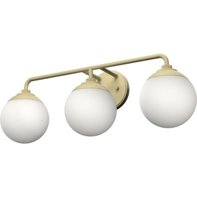 Hepburn Modern Brass 3-Light Vanity Wall Sconce