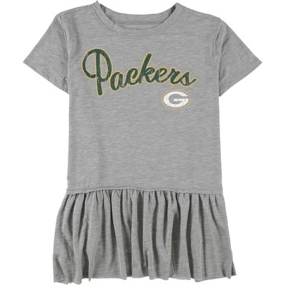 Touch by G-III Womens Green Bay Packers Peplum Graphic T-Shirt
