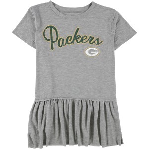 Touch by G-III Womens Green Bay Packers Peplum Graphic T-Shirt - 1 of 2