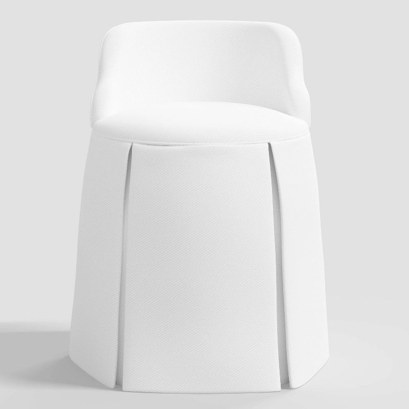 Quin Vanity Chair Twill White - Threshold&#8482;, 3 of 7