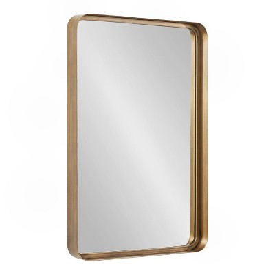 Kate and Laurel Armenta Metal Rectangle Mirror, 20x30, Gold