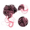 Unique Bargains Women's Nature Long Hair Wig Hair Clip 9.84inch Black Pink 1 Pc - 4 of 4