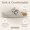CUSHIONAIRE Hana Womens Clogs | Comfortable Vegan Suede Clogs for Women | Slip On Potato Shoes with Cork Footbed & Arch Support | Memory Foam - 4 of 4