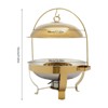 YIYIBYUS Gold Chafing Dish Buffet Set, Buffet Servers and Warmers Set, Round Chafers and Buffet Warmers Sets - 4 of 4