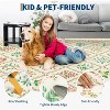 GustoWave Vintage Various sizes Floral Washbale Floor Cover Area Rug for Bedroom, Living Room, Beige - 3 of 4