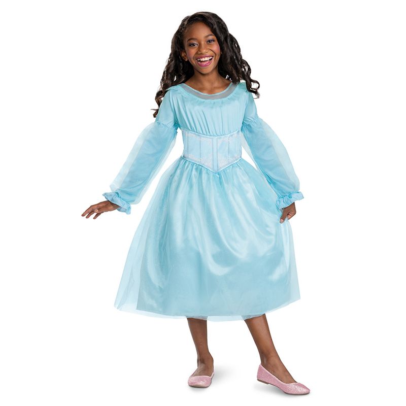 The Little Mermaid Ariel Blue Dress Classic Girls' Costume, 1 of 3
