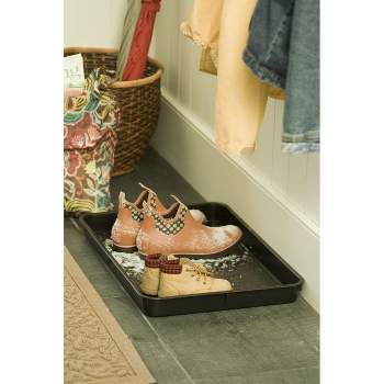 2 Packs Multi-Purpose Boot Tray for Entryway Indoor, 24 x 16 Inches Black  Large Waterproof Shoe Mat Tray - AliExpress