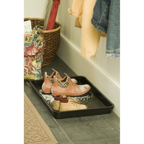 Gardeners Supply Company Large Boot Tray | Multi-Purpose All Weather  Waterproof Indoor and Outdoor Shoes Mat Made with 100% Recycled Plastic |  46-1/2